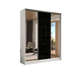 szafa-przesuwna-3d-190x250-biala-3d1l-lacobel-czarny-lustro