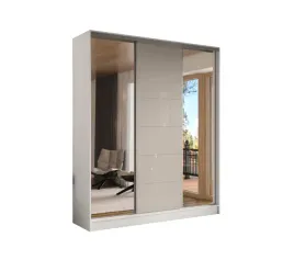 szafa-przesuwna-3d-170x250-biala-3d1l-lacobel-cappuccino-lustro