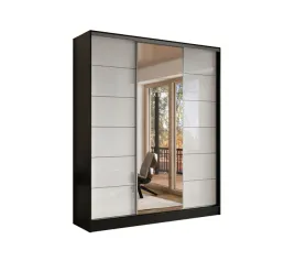 szafa-przesuwna-3d-200x250-czarna-3d2l-lacobel-bialy-lustro