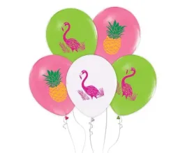 balony-lateksowe-flamingi-i-ananasy-30-cm-5-szt-egzotyczne-hawaje