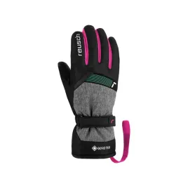 reusch-flash-rekawice-narciarskie-dzieciece-z-gore-tex-czarne-rozowe