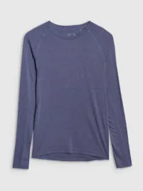 4f-bluzka-damska-z-dlugim-rekawem-z-welny-merino-4fwaw25tflof433-niebieski