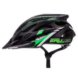 meteor-kask-rowerowy-gruver-czarno-zielony