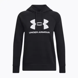bluza-z-kapturem-damska-under-armour-rival-fleece-czarna-bawelniana-logo
