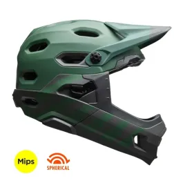 kask-full-face-bell-super-dh-mips-spherical-matte-green