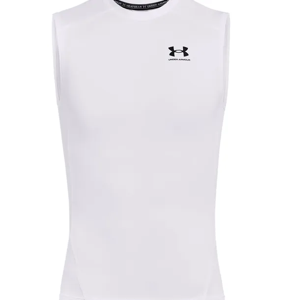 UNDER ARMOUR UA HG Comp koszulka na siłowinię męska bez rękawów biała
