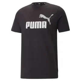 puma-koszulka-meska-t-shirt-bawelniany-ess-2-col-logo-tee-czarno-biala