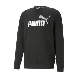 puma-bluza-meska-bawelniana-bez-kaputra-ess-2-col-big-logo-crew-tr-czarna