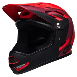 bell-kask-rowerowy-full-face-sanction-presences-matte-red-black