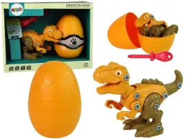 zestaw-dinozaur-tyranozaur-rex-z-jajkiem-diy-srubokret-pomaranczowy