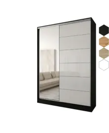 szafa-przesuwna-2d-140x250x58-czarna-or-lustro-lacobel-bialy-or-producent
