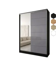 szafa-przesuwna-2d-180x250x58-czarna-or-lustro-lacobel-szary