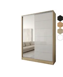 szafa-przesuwna-2d-180x250x58-dab-sonoma-or-lustro-lacobel-bialy