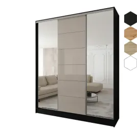 szafa-przesuwna-3d-250x250x58-czarna-or-3d1l-or-lacobel-cappuccino