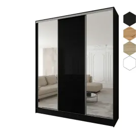 szafa-przesuwna-3d-230x250x58-czarna-or-3d1l-or-lacobel-czarny