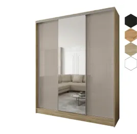 szafa-przesuwna-3d-230x250x58-dab-sonoma-or-3d2l-or-lacobel-cappuccino