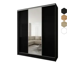 szafa-przesuwna-3d-230x250x58-czarna-or-3d2l-or-lacobel-czarny
