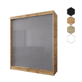 szafa-przesuwna-2d-130x205x60-dab-wotanor-lacobel-szary-or-producent