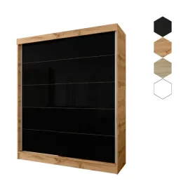 szafa-przesuwna-2d-130x205x60-dab-wotanor-lacobel-czarny-or-producent