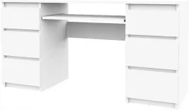 biurko-komputerowe-6-szuflad-130cm-bialy-biale