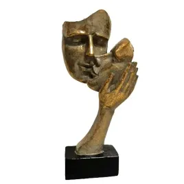 maska-para-na-podstawie-z-dlonia-zloto-szara-h30cm