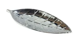 talerz-ozdobny-ceramiczny-lisc-srebrny-29x11x35cm