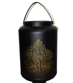 lampion-maxi-czarny-z-lisciem-i-aksamitna-raczka