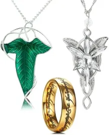 3x-lancuszki-pozlacane-stal-szlachetna-pierscionek-arwen-evenstar