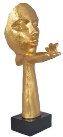 maska-na-podstawie-z-motylkiem-zlota-h34cm