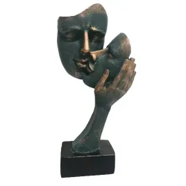 para-na-podstawie-z-dlonia-grafitowo-zlota-h30cm