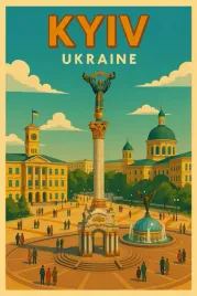 ukraina-kijow-magnes-na-lodowke-retro