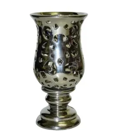 lampion-swiecznik-ceramiczny-srebrny