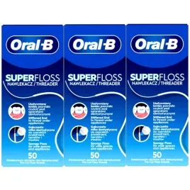 nic-dentystyczna-oral-b-super-floss-150szt-wykalaczki-na-aparat-zebow-nitka