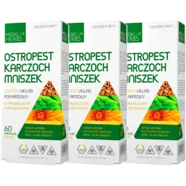 ostropest-karczoch-mniszek-medica-herbs-watroba-trawienie-180-kapsulek