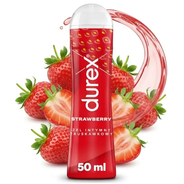 DUREX ŻEL Intymny wodny lubrykant nawilżający smakowy SŁODKA TRUSKAWKA 50ml