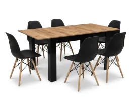 stol-rozkladany-craft-120-16080-cm-6-krzesel-skandynawskich-czarne-salon