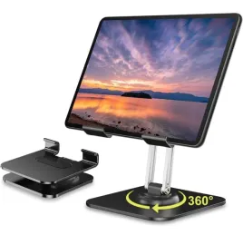 lisen-stojak-podstawka-na-tablet-obrotowa-360-skladana-regulowana-czarna