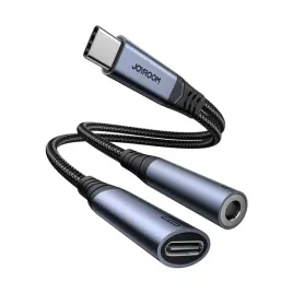 joyroom-sy-c02-przejsciowka-do-kabli-type-c-3-5mm-type-c-czarny