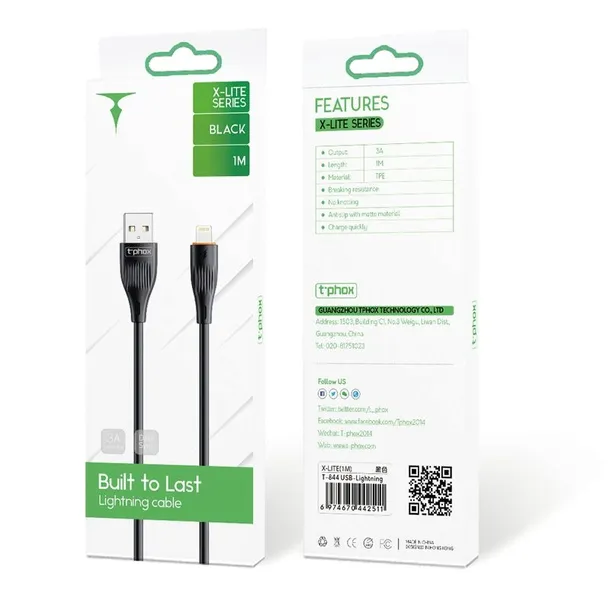 kabel-t-phox-x-lite-lightning-black-1m-3a-kod-producenta-tprz008323