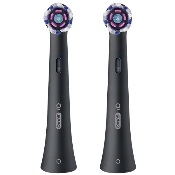 2x Oral-b iO Radiant White Black końcówki polerujące do szczoteczki iO