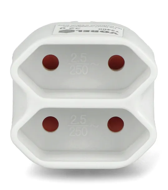 vorel-rozgaleznik-2-gniazda-plaskie-liczba-gniazdek-2-szt