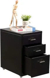 szafka-hollyhome-3-drawers-czarna-mobilna-szafka-na-dokumenty-biurowa