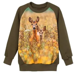 bluza-dziecieca-wadera-zielona-z-sarenkami-110-116