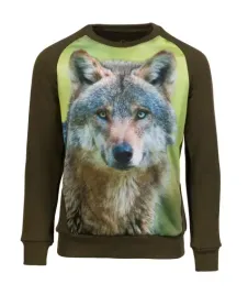 bluza-dziecieca-wadera-zielona-z-wilkiem-2-146-152