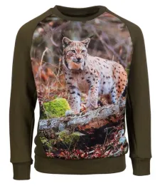 bluza-dziecieca-wadera-zielona-z-rysiem-122-128