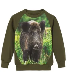 bluza-dziecieca-wadera-zielona-z-dzikiem-76-82