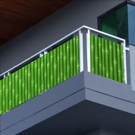 oslona-na-balkon-zielony-bambus