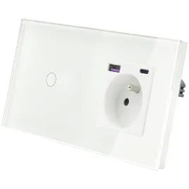 wlacznik-dotykowy-szklany-pojedynczy-gniazdko-usb-a-c-pd-20w-bialy