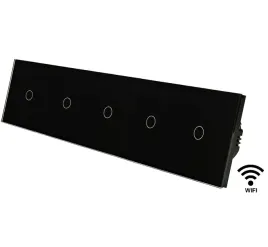 wlacznik-dotykowy-szklany-swiatla-pieciokrotny-wifi-tuya-smart-life-czarny