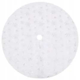 biala-spodnica-choinkowa-z-futra-90-cm-haftowane-platki-sniegu